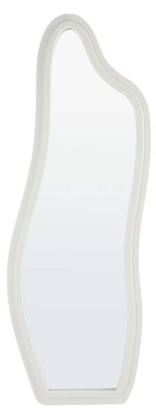 Organikus fali tükör fehér MDF kerettel 160 x 58 cm - ÉCLIPSE