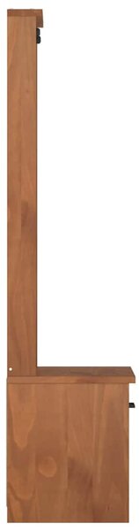 SANDNES tömör fenyőfa előszobafa 45x40x159,5 cm