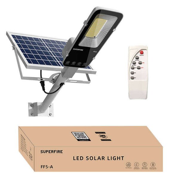 Superfire napelemes kerti lámpa FF5-A, 63W, 500lm, 5000mAh