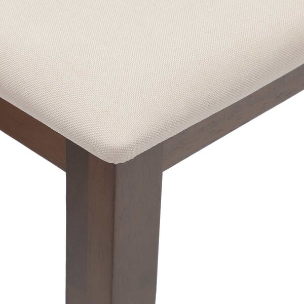 Barna tömörfa gumiból pad 90 cm