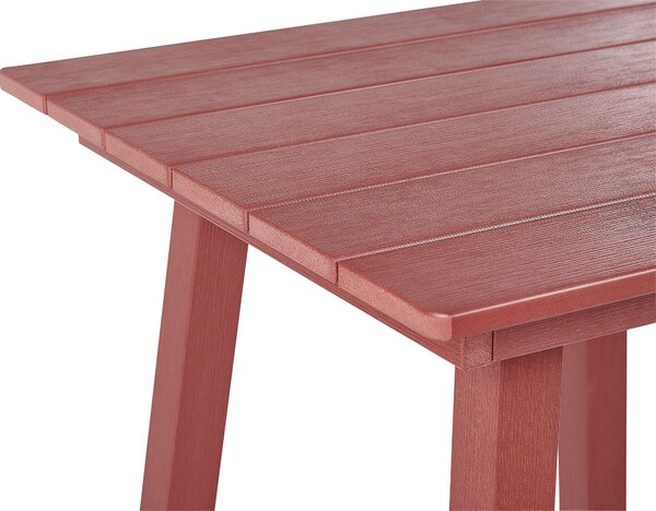Kerti bárasztal ADIRONDACK 60 cm 59 cm Szintetikus anyag Piros
