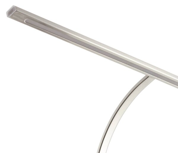 Freelight LED fali lámpa Matisse, 45 cm széles, ezüst színű, dimmelhető, Króm / ezüst, Nappali / Étkező, fém, Modern
