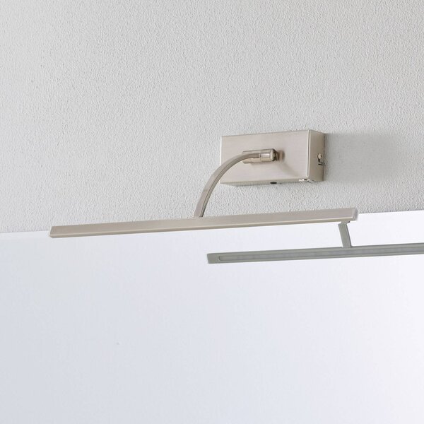 Freelight LED fali lámpa Matisse, 45 cm széles, ezüst színű, dimmelhető, Króm / ezüst, Nappali / Étkező, fém, Modern