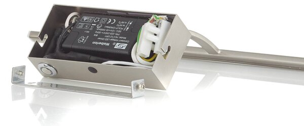 Freelight LED fali lámpa Matisse, 45 cm széles, ezüst színű, dimmelhető, Króm / ezüst, Nappali / Étkező, fém, Modern