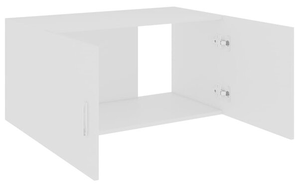 Fehér szerelt fa falra szerelhető szekrény 80 x 39 x 40 cm