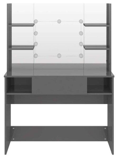 VidaXL LED-es Sminkasztal - 100x40x135 cm