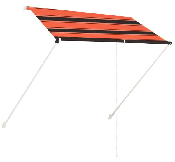 Narancssárga és barna feltekerhető napellenző 200 x 150 cm