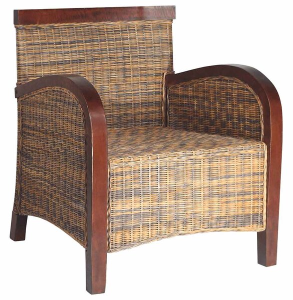 Kézzel font rattan karosszék