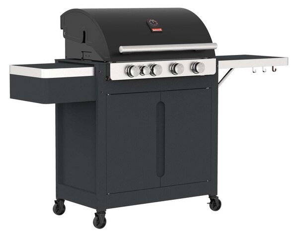Barbecook BC-GAS-2038 Stella 4311 gázgrill, tárolóval, infravörös oldalégővel, 174x59x119cm