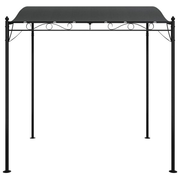 Antracitszürke szövet és acél pavilon 2 x 2,3 m 180 g/m²