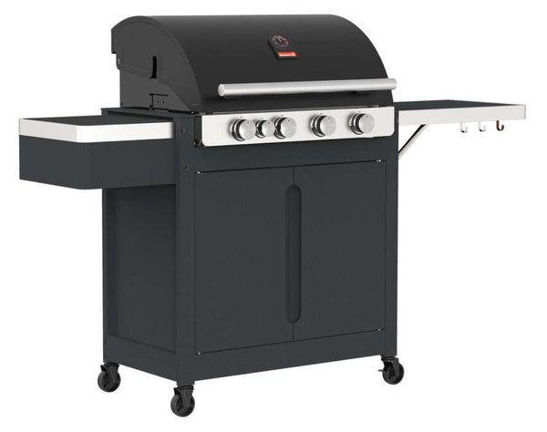 Barbecook BC-GAS-2038 Stella 4311 gázgrill, tárolóval, infravörös oldalégővel, 174x59x119cm