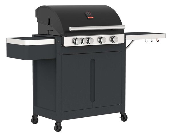 Barbecook BC-GAS-2038 Stella 4311 gázgrill, tárolóval, infravörös oldalégővel, 174x59x119cm