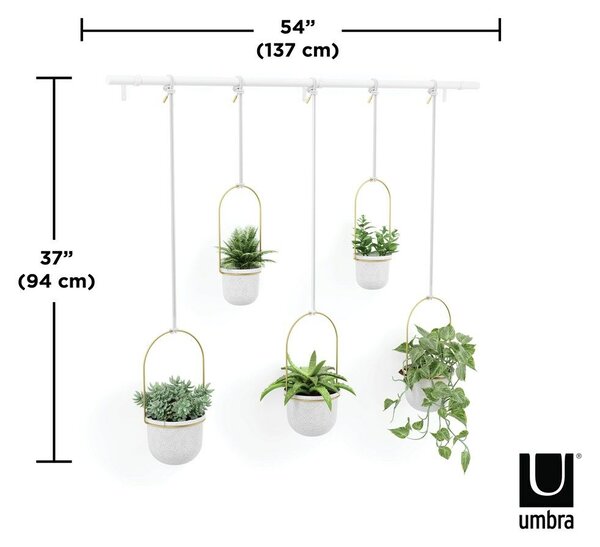 Cserép TRIFLORA fehér umbra
