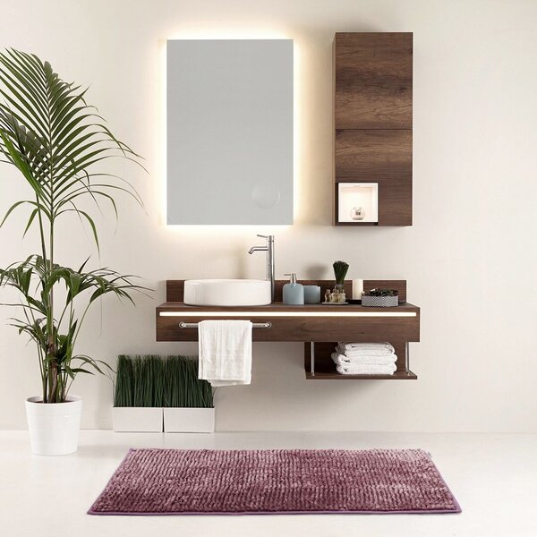 Fürdőszobaszőnyeg BATI rózsa motívum modern 60x90 ameliahome