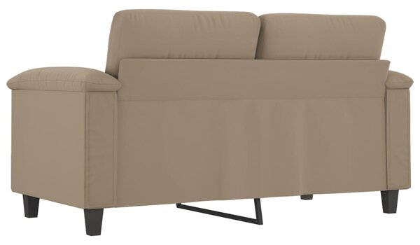Kétszemélyes tópszínű mikroszálas szövetkanapé 120 cm