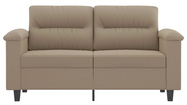 Kétszemélyes tópszínű mikroszálas szövetkanapé 120 cm