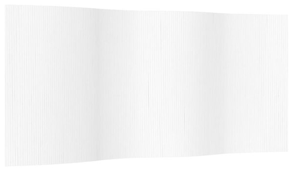 Fehér bambusz térelválasztó szélessége 400 cm magassága 165 cm