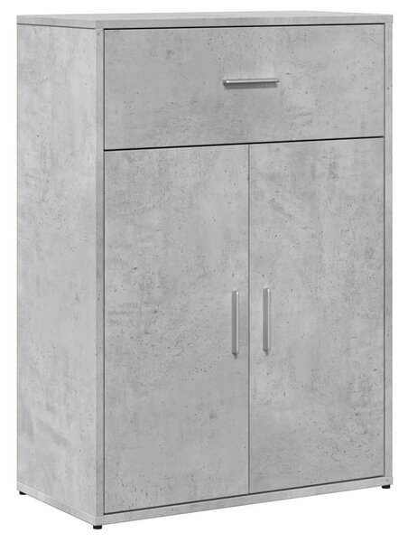 2 db betonszürke szerelt fa tálalószekrény 60 x 30 x 84 cm