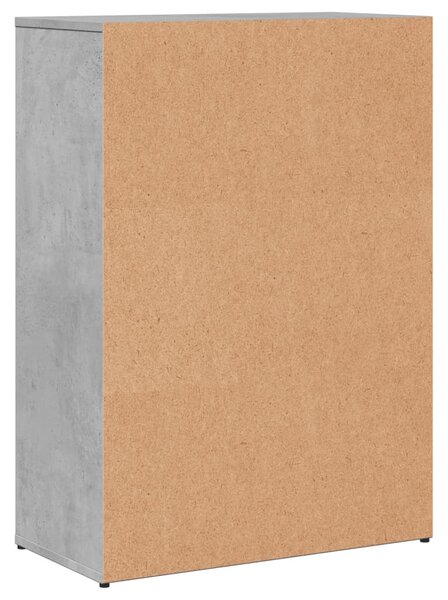 2 db betonszürke szerelt fa tálalószekrény 60 x 30 x 84 cm