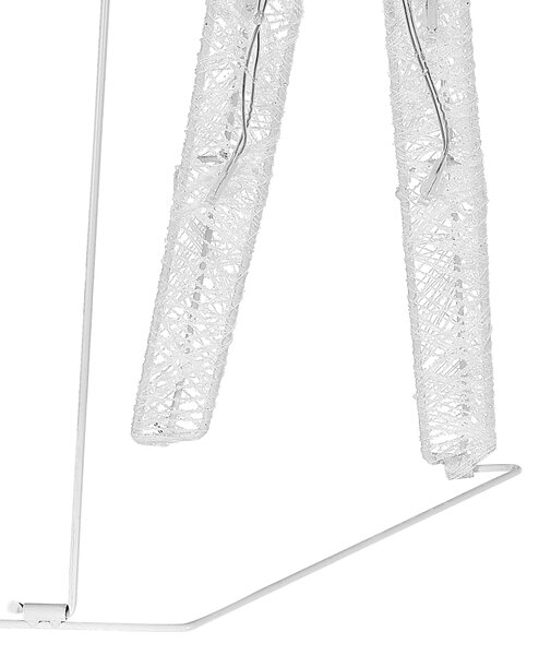 Kültéri dekoráció LED ANGELI 92/85/49 cm Rénszarvas Fehér