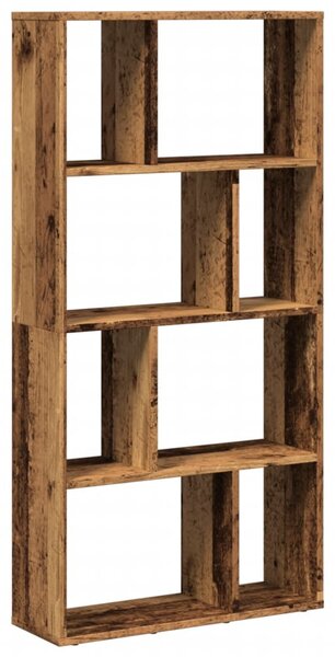 Antik fa színű szerelt fa könyvespolc 60 x 20 x 120,5 cm
