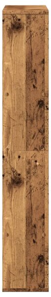 Antik fa színű szerelt fa könyvszekrény 72 x 20 x 120,5 cm