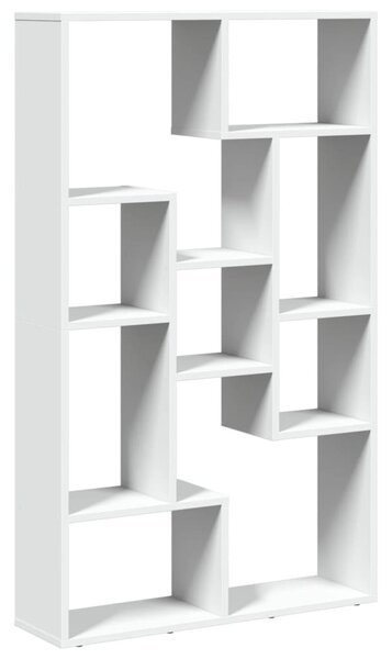 Fehér szerelt fa könyvespolc 72 x 20 x 120,5 cm