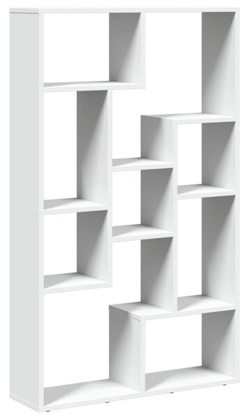 Fehér szerelt fa könyvespolc 72 x 20 x 120,5 cm