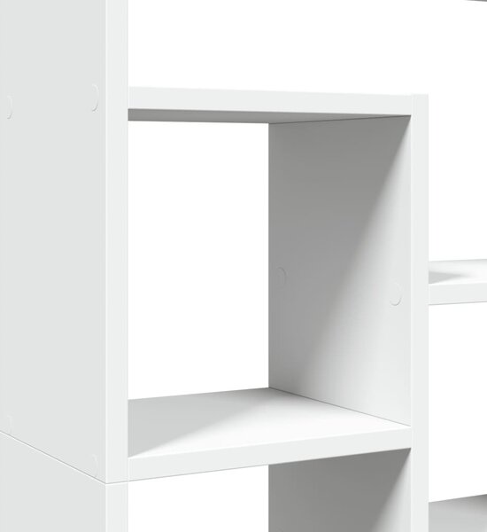 Fehér szerelt fa könyvespolc 72 x 20 x 120,5 cm