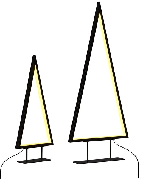 Karácsonyi dekoráció LED LOPPI 47/69 cm Karácsonyfa Fekete