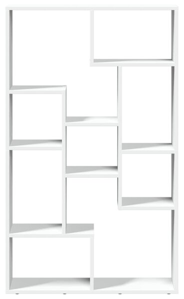 Fehér szerelt fa könyvespolc 72 x 20 x 120,5 cm