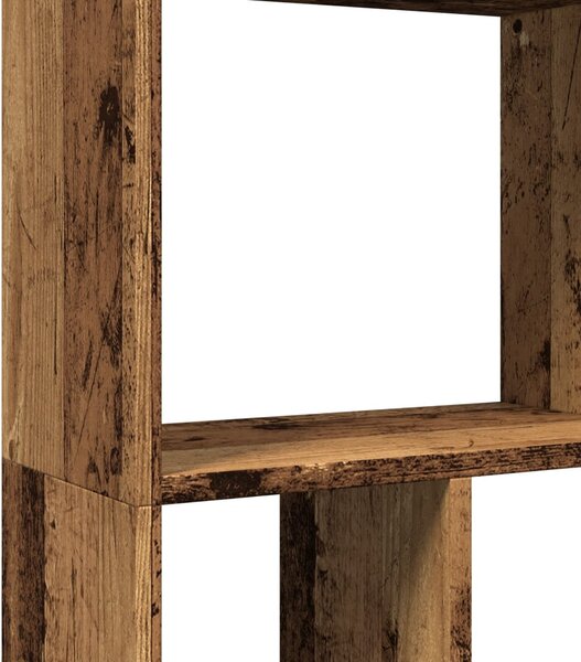 Antik fa színű szerelt fa könyvespolc 60 x 20 x 120,5 cm