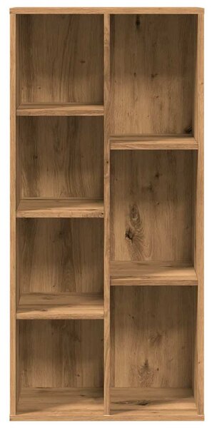 Kézműves tölgy színű könyvszekrény 50 x 25 x 104 cm