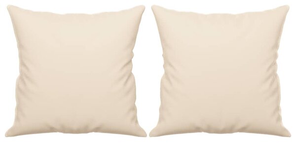 2 személyes bézs mikroszálas szövetkanapé párnákkal 120 cm
