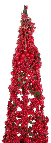 Kétdarabos dekorfigura szett ROSAN 52/60 cm Karácsonyfa Piros