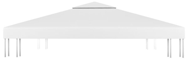 Fehér kétszintes pavilon-tetőponyva 310 g/m² 3 x 3 m