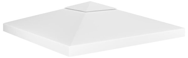 Fehér kétszintes pavilon-tetőponyva 310 g/m² 3 x 3 m