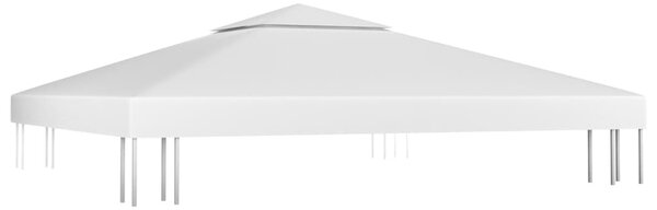 Fehér kétszintes pavilon-tetőponyva 310 g/m² 3 x 3 m