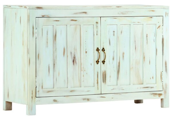 Világoskék tömör mangófa tálalószekrény 110 x 35 x 70 cm
