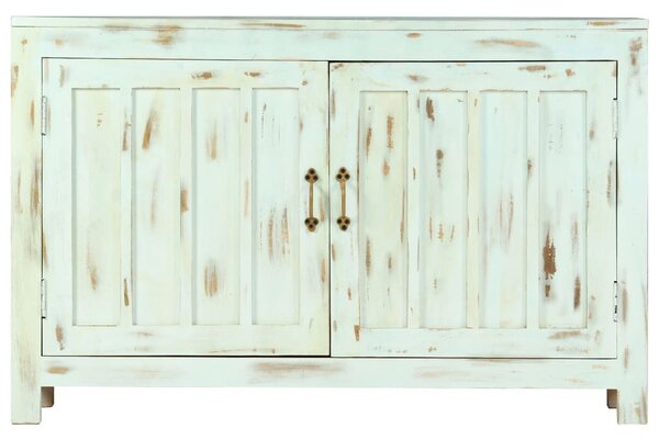 Világoskék tömör mangófa tálalószekrény 110 x 35 x 70 cm