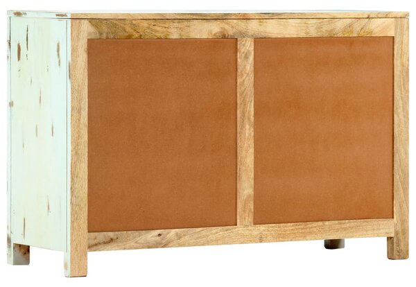 Világoskék tömör mangófa tálalószekrény 110 x 35 x 70 cm