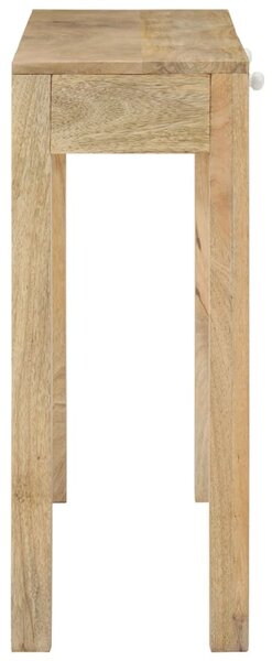 Tömör fehérített mangófa konzolasztal 110 x 30 x 75 cm