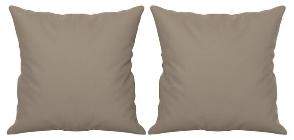 2 személyes tópszínű mikroszálas szövetkanapé párnákkal 120 cm
