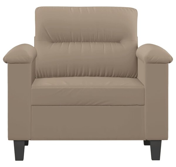 Tópszínű mikroszálas szövet kanapéfotel 60 cm