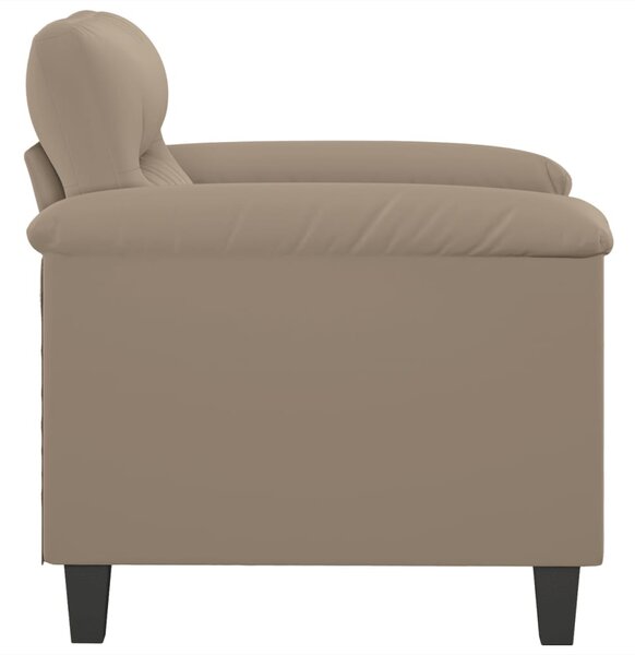 Tópszínű mikroszálas szövet kanapéfotel 60 cm