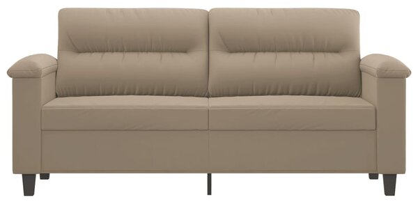 Kétszemélyes tópszínű mikroszálas szövetkanapé 140 cm