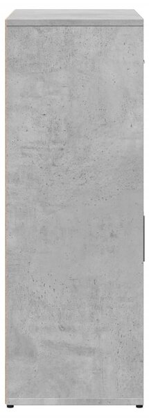 Betonszürke szerelt fa tálalószekrény 60 x 30 x 84 cm