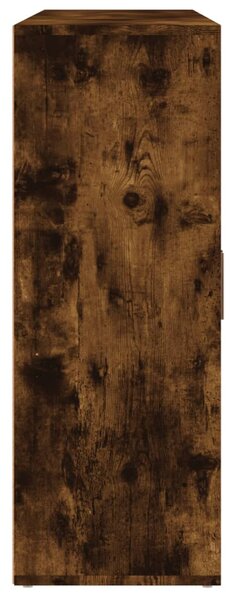 3 db füstös tölgy színű szerelt fa tálalószekrény 60x31x84 cm