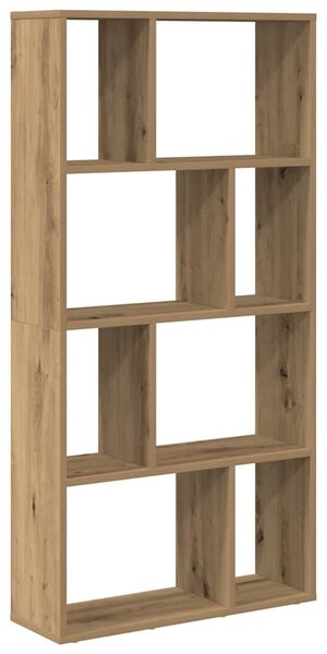 Kézműves tölgy színű szerelt fa könyvespolc 60 x 20 x 120,5 cm