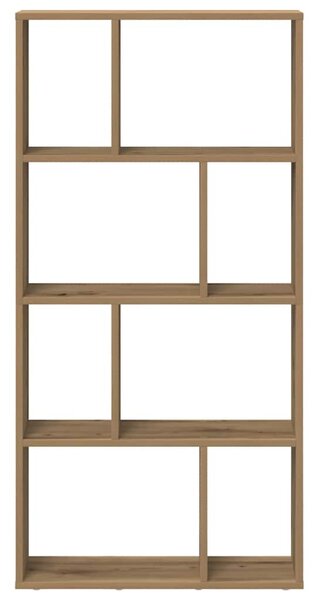 Kézműves tölgy színű szerelt fa könyvespolc 60 x 20 x 120,5 cm